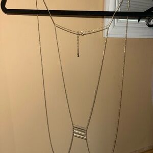 Elegant Gold Layered Body Necklace